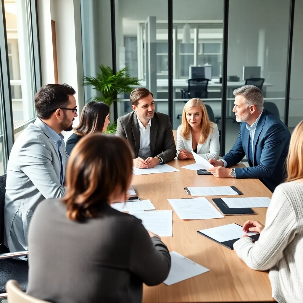 Persoon die een bevestigingsmail schrijft na onderhandeling