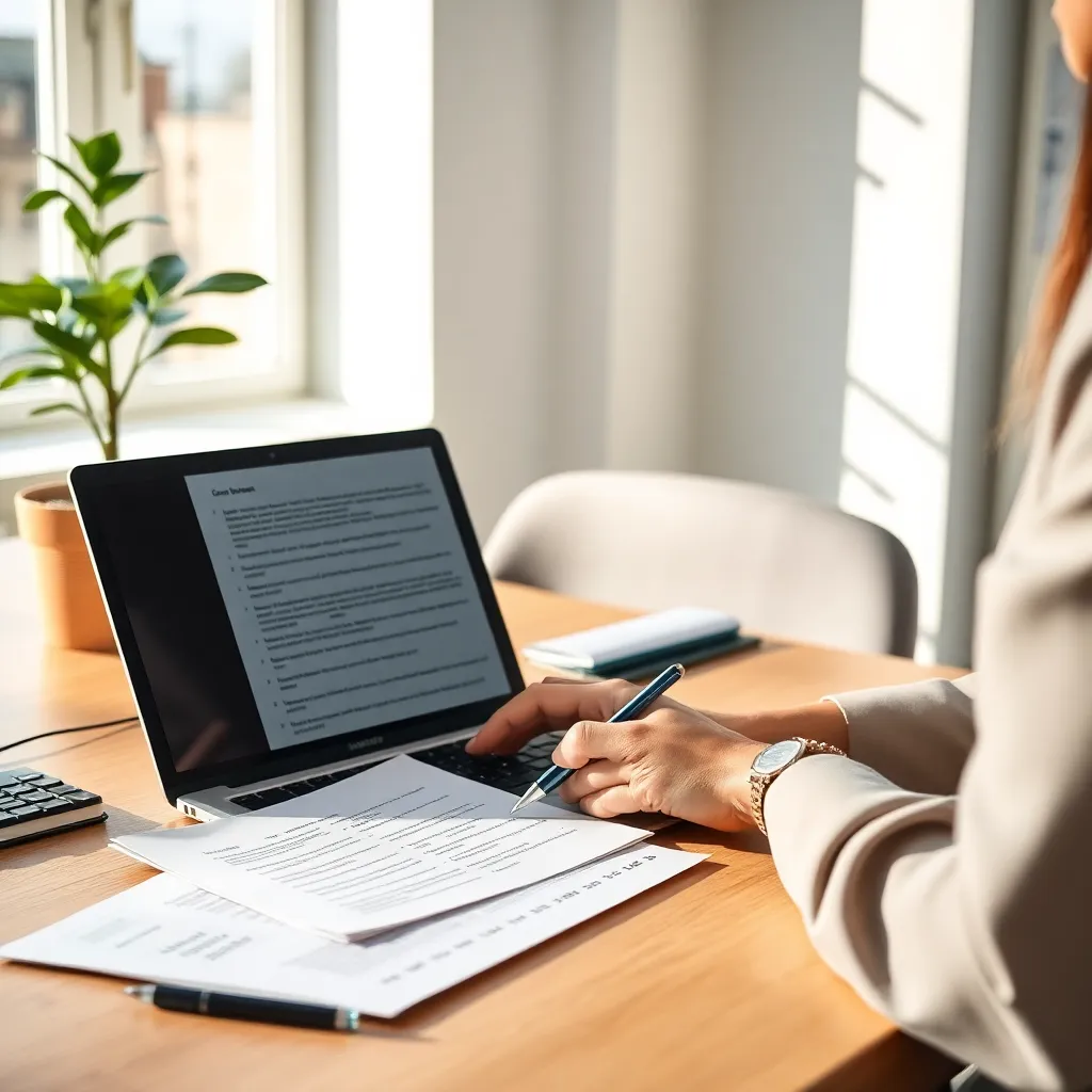 Professionele vrouw die zich voorbereidt op salarisonderhandelingen