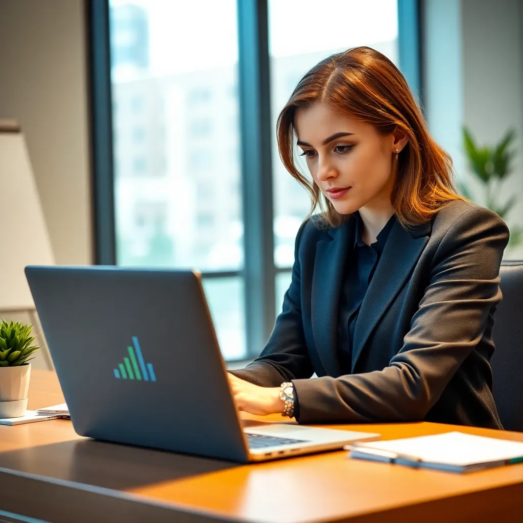 Marktonderzoek voor salarisonderhandelingen op laptop