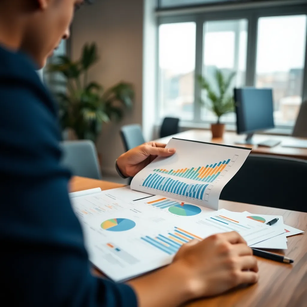 Professioneel die prestaties documenteert in portfolio